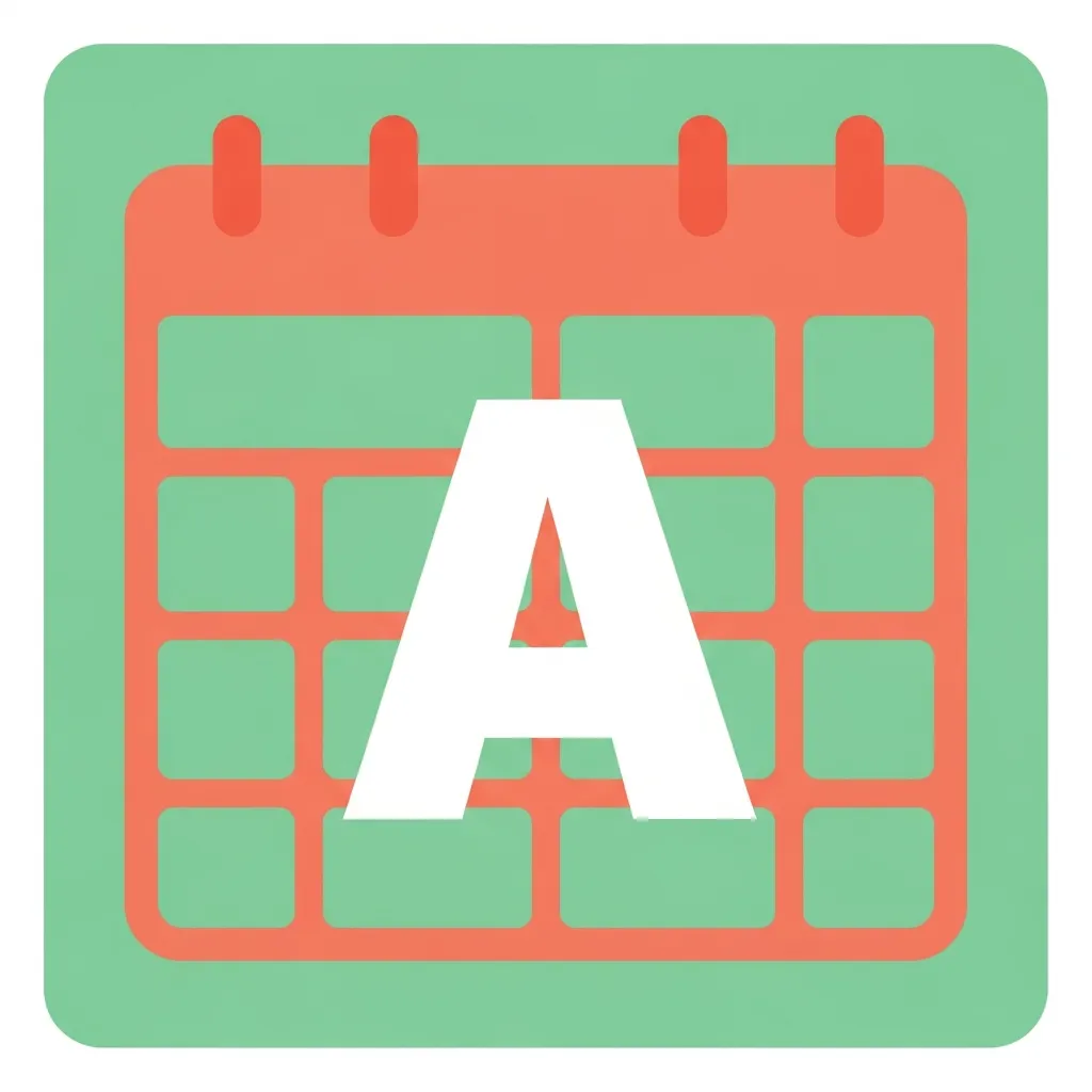 Academic calendar planner illustration