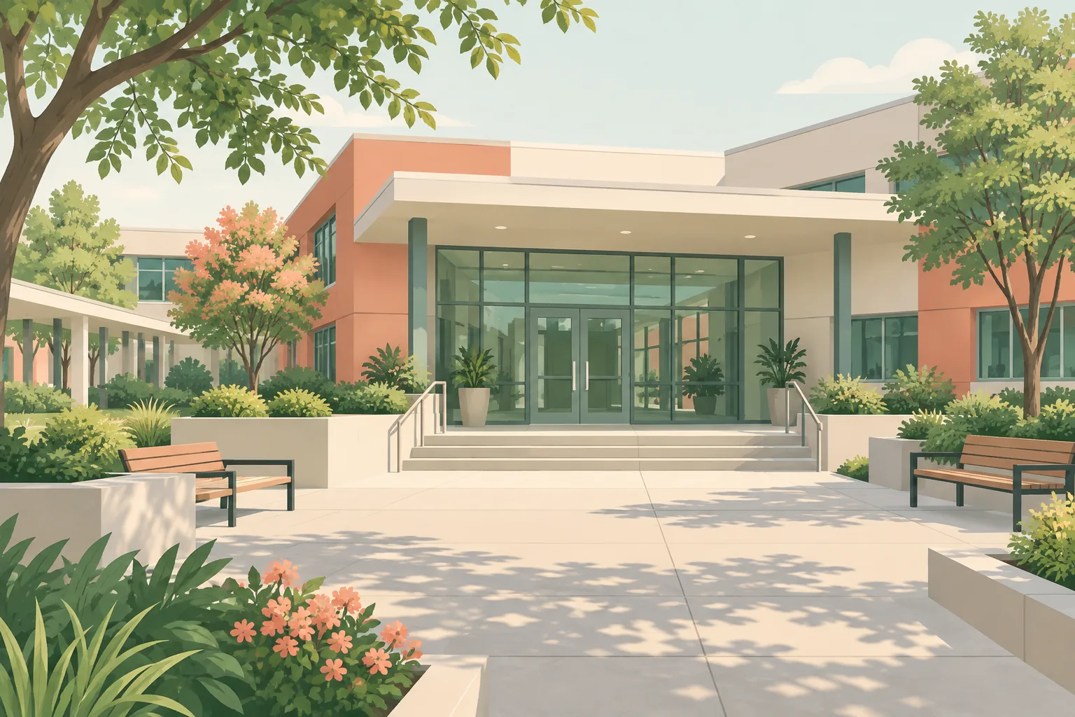 Decorative illustration for Community College calendars