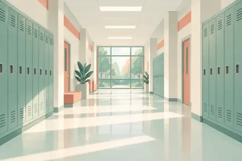 Decorative illustration for Middle School calendars