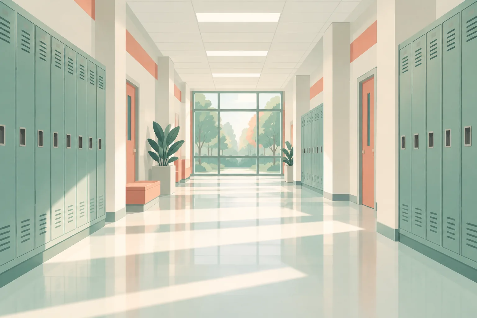 Decorative illustration for Middle School calendars
